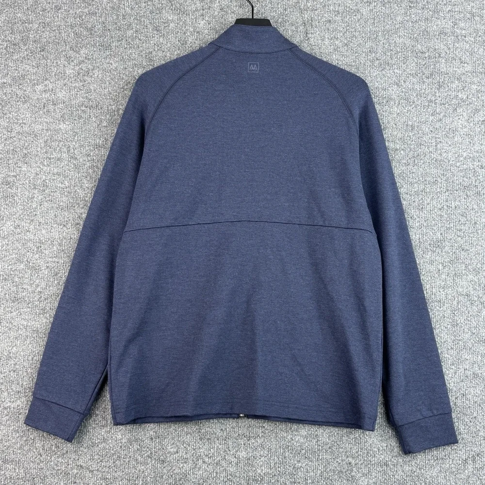 Mizzen Main ProFlex Jacket Mens Size M Blue Full Zip Stretch Performance Golf